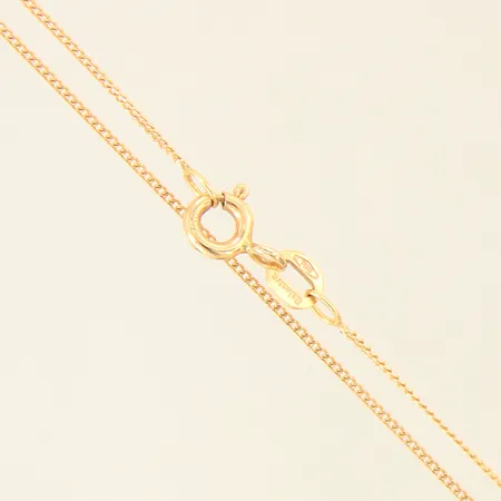 Kedja Pansar, längd 43cm, bredd 0,8mm, Balestra, mindre ojämnheter, 18K  Vikt: 1,3 g