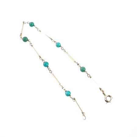 Armband m stenar, 20cm, bredd 1,5mm, 14k Vikt: 2,8 g