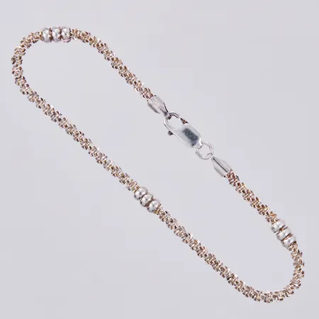 Armband, längd: ca 18,5cm, bredd: ca 2mm, GHA, 925/1000, silver Vikt: 4,4 g