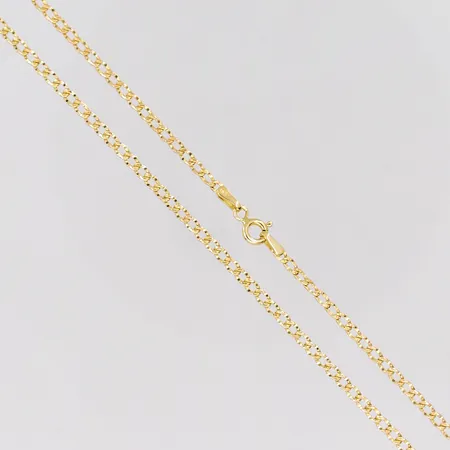 Kedja Pansar, 51cm, bredd 2,3mm, ihålig, 14K Vikt: 2,3 g