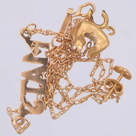 Diverse defekt guld, 18K Vikt: 5,2 g