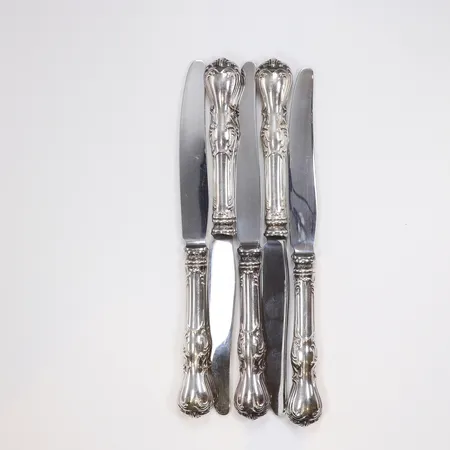 5st Matknivar längd 20,5cm silver 830/1000 Vikt: 359,9 g