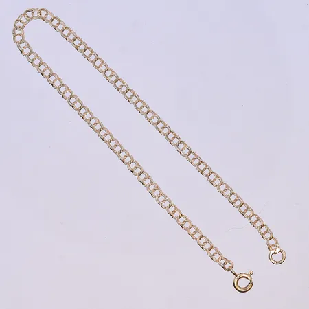 Armband Bismarck, längd 18,5 cm, bredd 3 mm, 18K. Vikt: 2,2 g