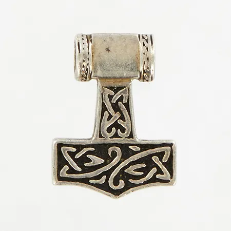 Hänge Tors hammare 28x21mm, silver 925/1000.  Vikt: 11,9 g