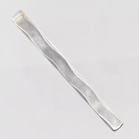 Slipshållare, längd 64mm, bredd 6mm, mönstrad, förgyllt silver 830/1000 Vikt: 6,6 g