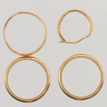 Diverse guld, defekt/gravyr, 18K 12,0g.