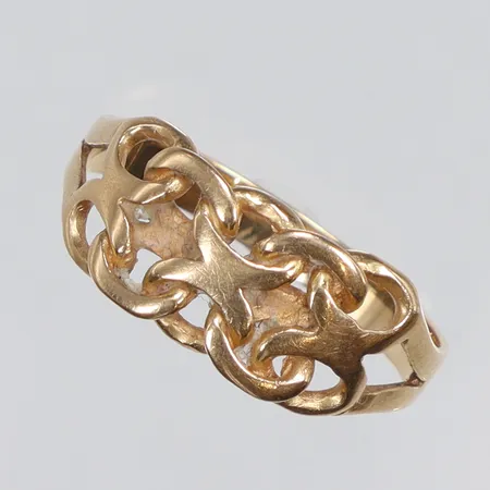 Ring X-länk stl 18 bredd 3-8mm W&A (Sävsjö Guldsmeds AB) 18K Vikt: 2,9 g