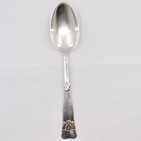 Matsked, längd 21cm, gravyr, Silver 830/1000 Vikt: 57,7 g