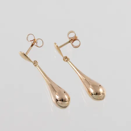 Parörhängen " Droppar "18k ,höjd ca 3cm,  Vikt: 2,4 g