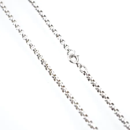 Halskedja, silver, 61,5cm, bredd 3mm Vikt: 16 g