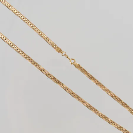 Collier, 44cm, bredd:4mm, 21K 10,2g.