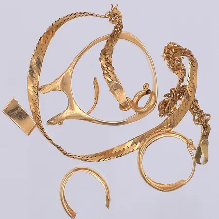 Diverse defekt guld, 18K Vikt: 8,3 g