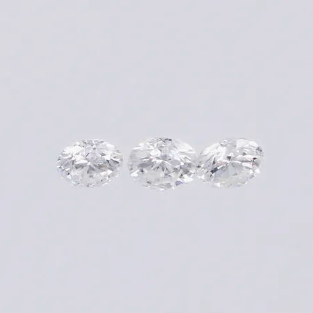 Lösa diamanter 3xca 0,08ct TCr/Si Vikt: 0 g