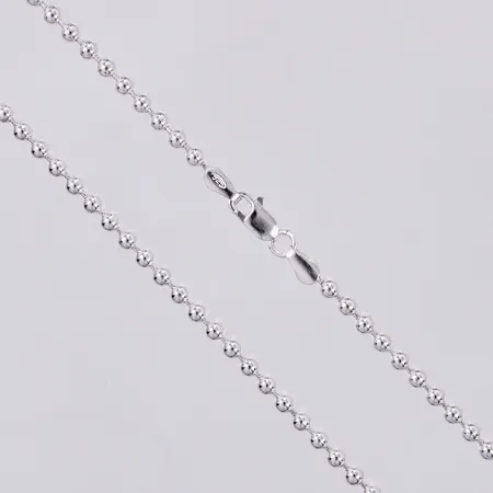 Kullänk längd: ca 45,5cm bredd: ca 4mm, silver, 925/1000 Vikt: 10,7 g