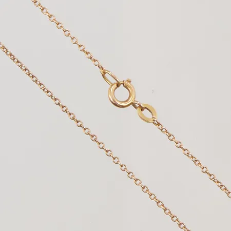 Kedja ankarlänk, 48cm, bredd: 1mm, 18K, 2,2g.