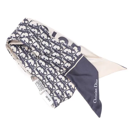 Scarf/Bandeau, Christian Dior, 100% silke, J'ADIOR made in Italy längd 96cm, smärre slitage