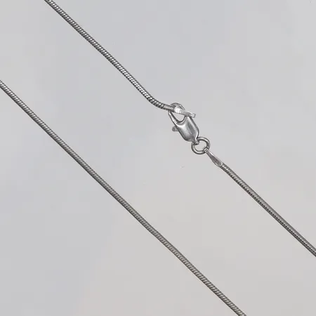 Kedja Ormlänk 45,5cm bredd ca 1mm silver 925/1000 Vikt: 6,8 g