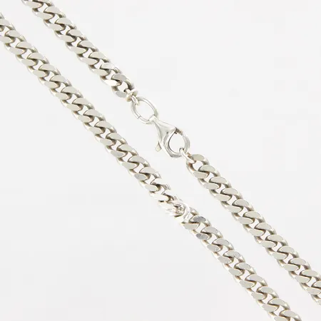 Kedja Pansar 48cm, bredd: 5mm, vridna länkbitar, GHA silver 925/1000 Vikt: 35 g