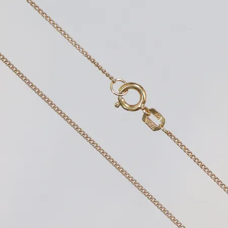 Halskedja Pansar, längd 41,5cm, bredd ca 0,5mm, 18K Vikt: 1,4 g