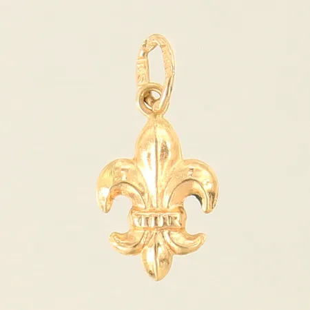 Hänge, fransk lilja, 20x9mm, 18K  Vikt: 0,5 g