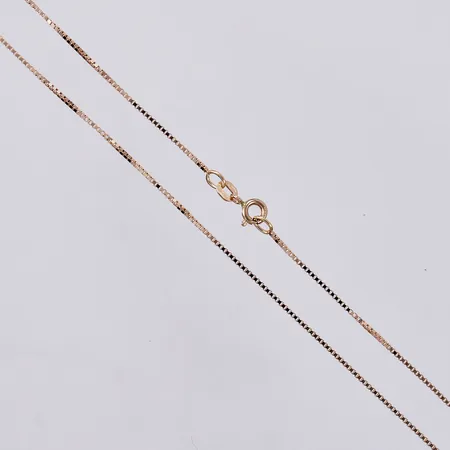 Kedja Venezia längd: ca 38,5cm bredd: ca 1mm 18K  Vikt: 2,9 g