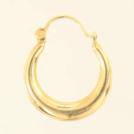 Udda örhänge, Ø16,5mm, smärre buckla, 9K  Vikt: 0,5 g