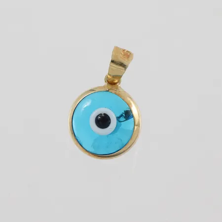 Hänge 14k " Öga ", Ø ca 10mm Vikt: 0,6 g