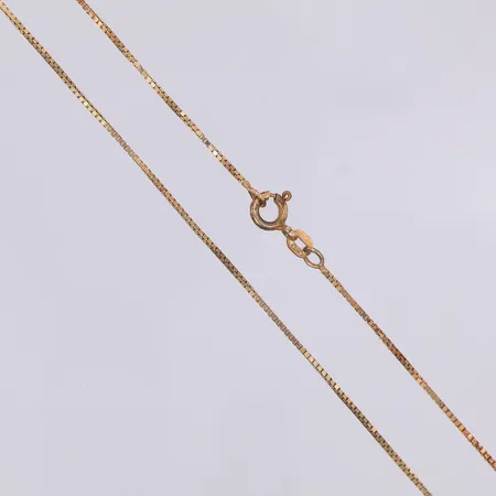 Kedja Venezia 38,4cm lång, bredd 1mm, gulddoublé, Balestra, 925/1000 silver Vikt: 2,2 g