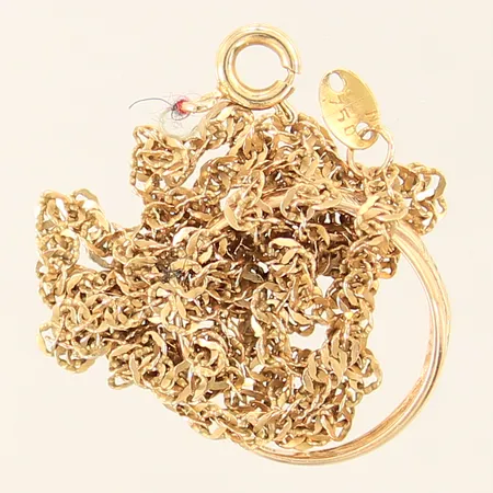 Diverse guldsmycken, skev/defekt, 18K.  Vikt: 5,6 g