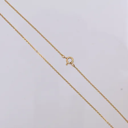 Kedja Ankar 43cm lång & 1 mm bred, 14K Vikt: 1,8 g