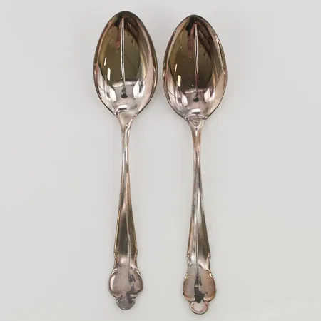 2 Bordsskedar, 18cm, modell: Disa, 830/1000 silver, 70,7g.