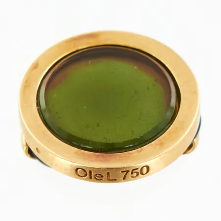 Hänge Sweet Spot charm Blonde, Ole Lynggaard, Ø5,2mm, med gummiband. 18K  Vikt: 4,3 g