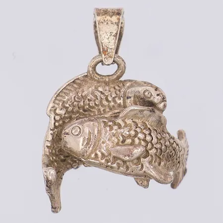 Hänge fiskarna 22mm, Hallberg, 925/1000 silver Vikt: 4,8 g