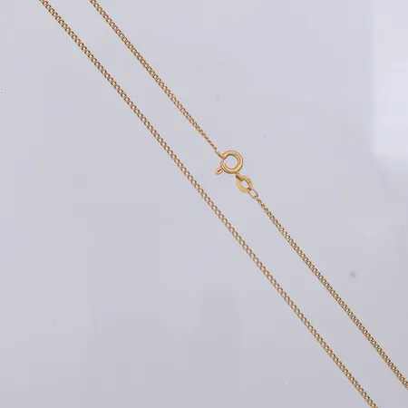 Kedja Pansar 46cm lång & 1,5mm bred, importstämpel, 18K Vikt: 3,4 g