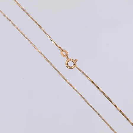 Kedja Venezia 38,4cm lång, bredd 1mm, gulddoublé, Balestra, 925/1000 silver Vikt: 2,2 g