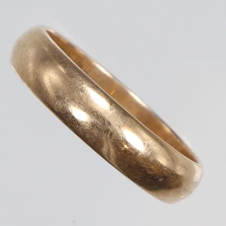 Ring, slät gravyr 18K Vikt: 5,8 g