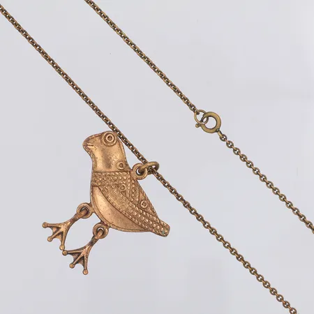 Collier Kalevala fågel från Hattula, 62,5cm, brons