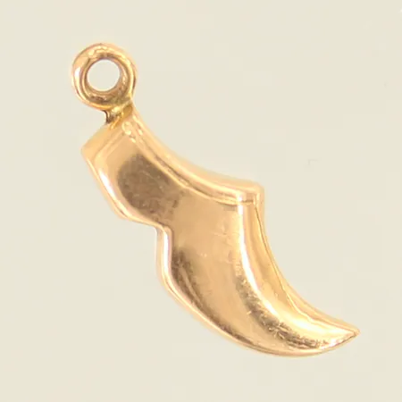 Hänge, sko, 18x5mm, 18K  Vikt: 0,9 g