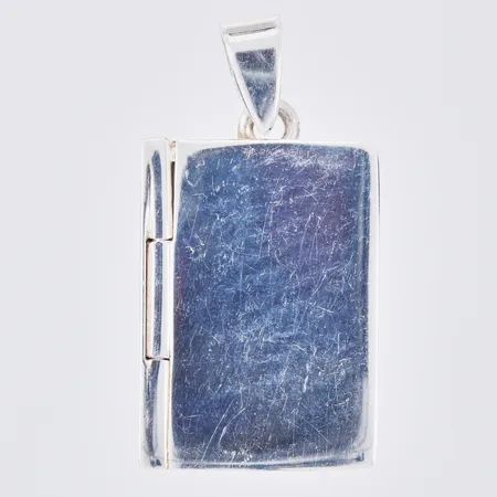 Medaljong "Bok" längd: ca 28mm, bredd: ca 15mm, silver, 925/1000 Vikt: 3,5 g