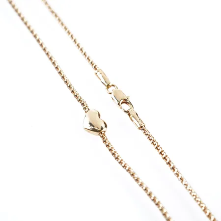 Collier m hänge, 42cm, bredd 1,5mm, 18k Vikt: 4,6 g
