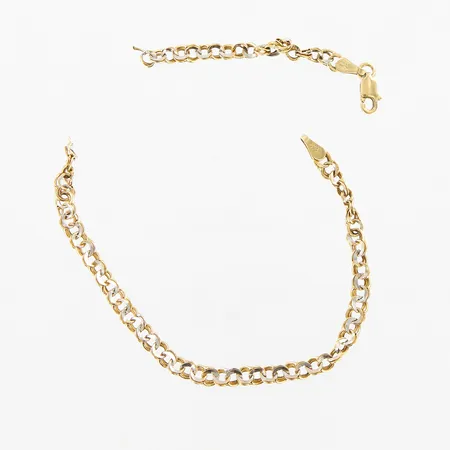 Armband Bismarck, bredd:3mm, trasigt, 14K  Vikt: 2,1 g