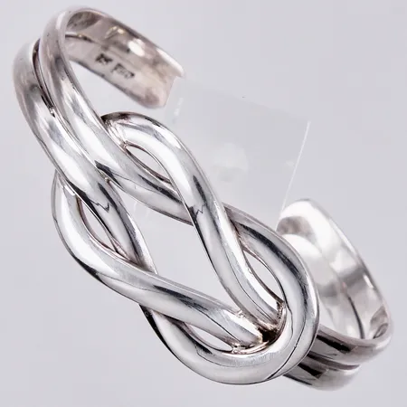 Armring, längd: ca 15,5cm, bredd: ca 10-20mm, GHA, 925/1000, silver Vikt: 31,8 g