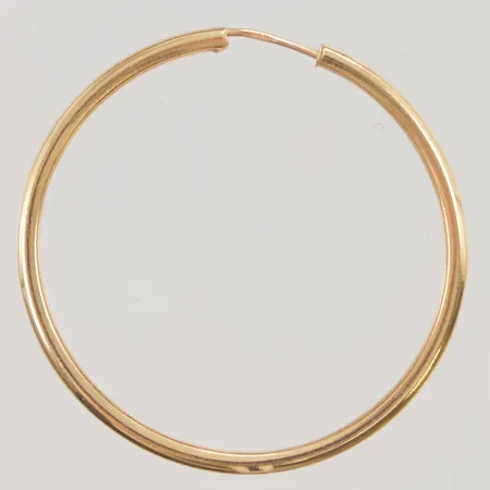 Örhänge, ett udda, creol, Ø31mm, bredd:1,5mm, 18K. Vikt: 1 g