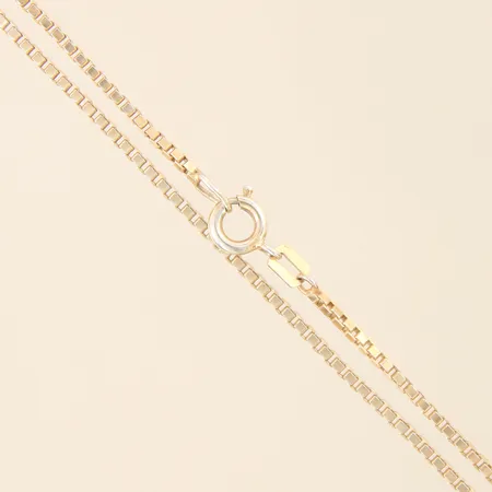 Kedja Venezia, längd 48cm, bredd 1,4mm, förgyllt silver 835/1000 Vikt: 5 g