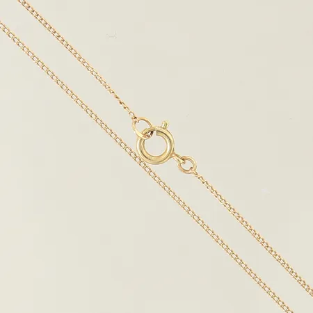 Kedja Pansar, längd 43cm, bredd 1mm, 18K  Vikt: 1,6 g