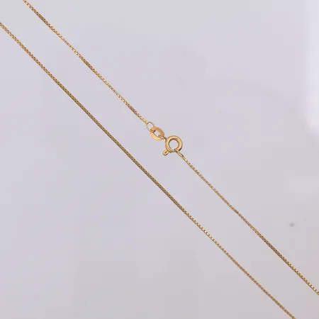 Kedja Venezia 39,5cm lång & 1mm bred, importstämpel, 18K Vikt: 2,6 g