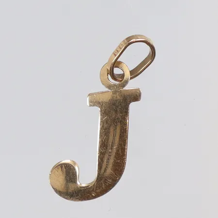 Hänge J, 18x6 mm, 18K Vikt: 0,3 g