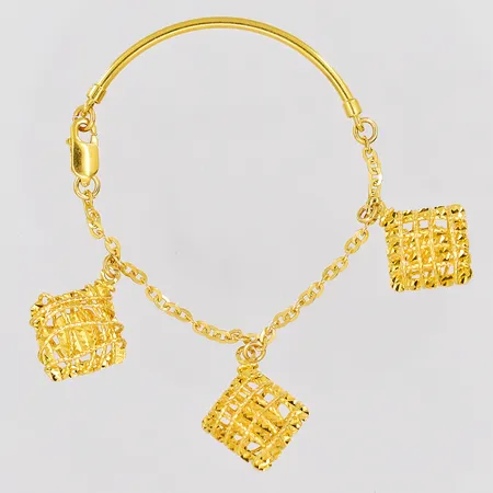 Barnarmband 14cm bredd 1,7-2mm, 21K  Vikt: 7,5 g