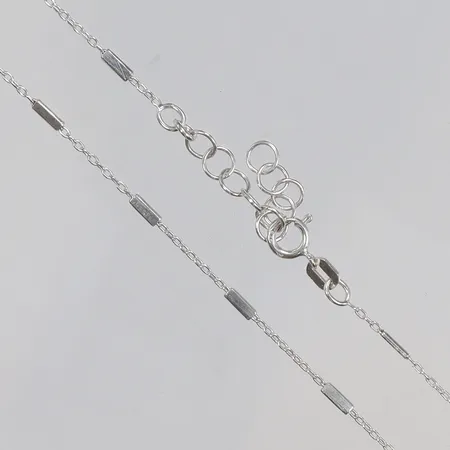 Kedja Ankar och Stavar 42/45cm bredd ca 1mm silver 925/1000 Vikt: 2,1 g