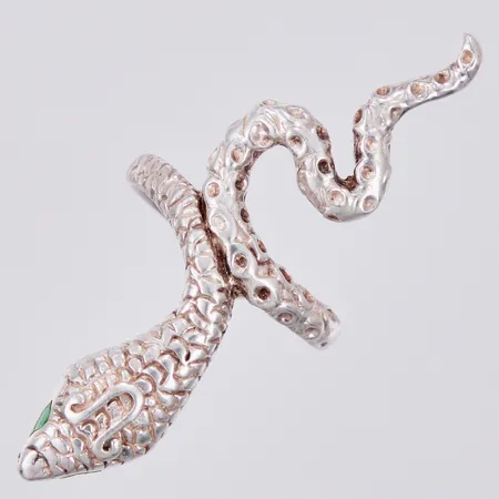 Ring stl: 16½,längd: ca 4,5cm, bredd: ca 2mm 925/1000 silver Vikt: 6,4 g